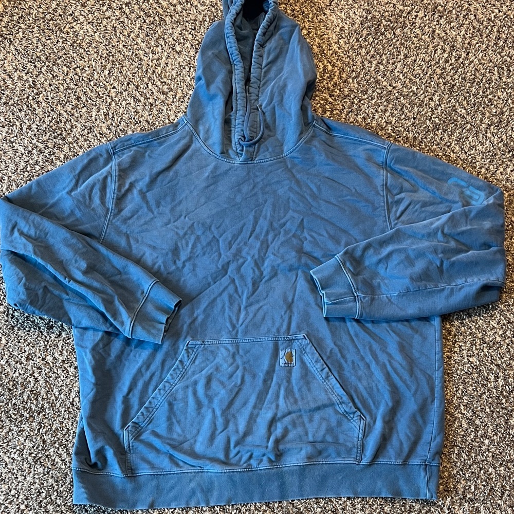 Carhartt Blue Graphic Sleeve Sweatshirt